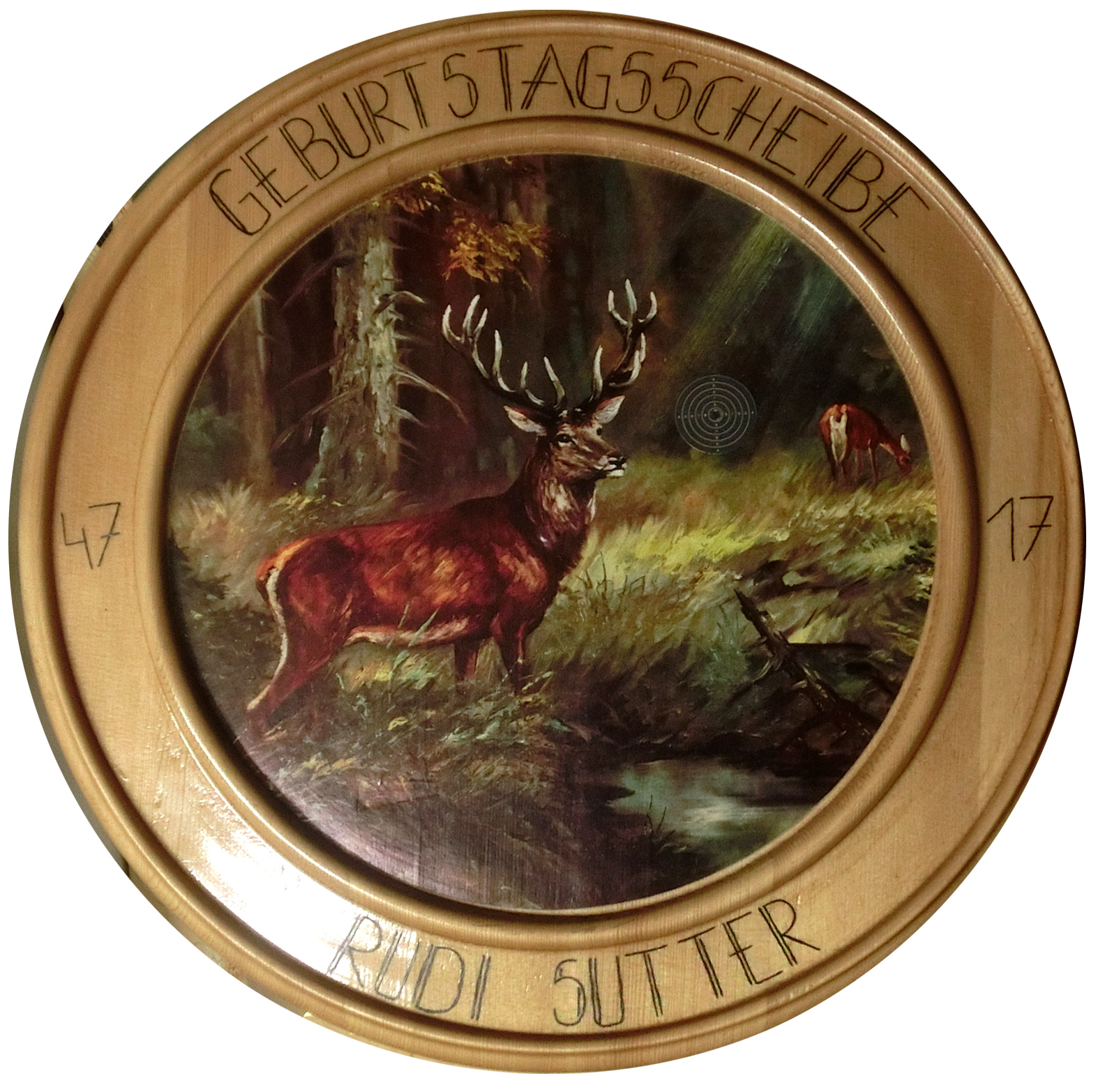 Geburtstagsscheibe Rudi